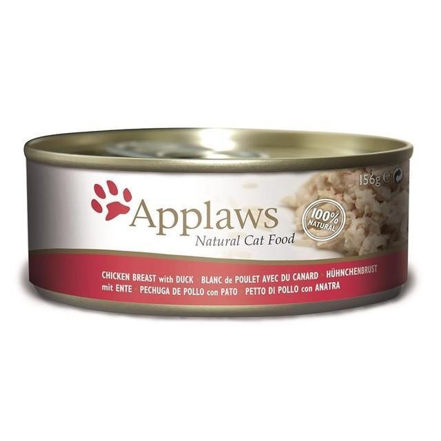 Applaws konserv kassidele, kana ja pardilihaga, 156 g