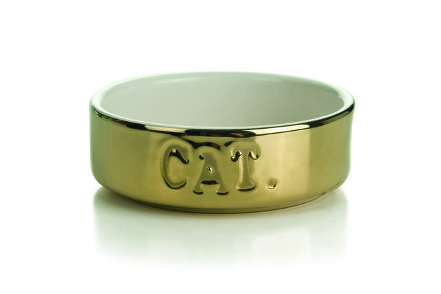 151021.jpg Beeztees kassi kauss gold keraamiline 11,5x4cm - Pilt 1