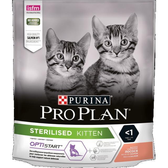173832.jpg Purina PRO PLAN STERELISED KITTEN kassipoja toit lõhega, 400 g - Image 1
