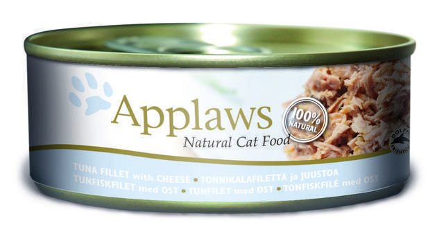 Applaws konserv kassidele, tuunikala ja juustuga, 156 g