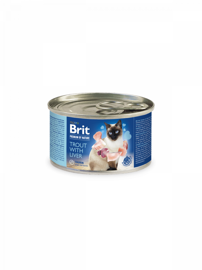 Brit Premium by Nature Trout with Liver konserv kassidele 200g