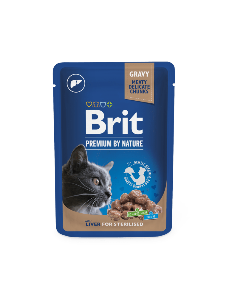 Brit Premium Liver märgtoit steriliseeritud kassidele 100g pakend