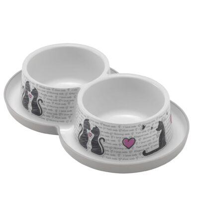 Record sööginõu Double Con Amore 2x ø 9,5cm - 0,35L