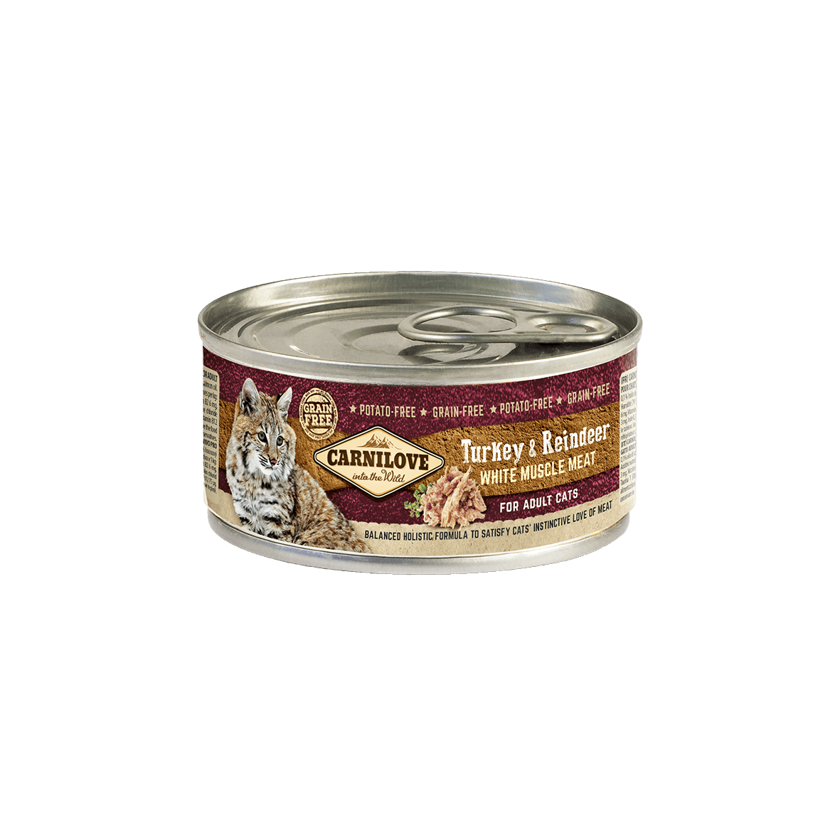 Carnilove Cat Turkey & Reindeer konserv kassidele 100g - Image 1