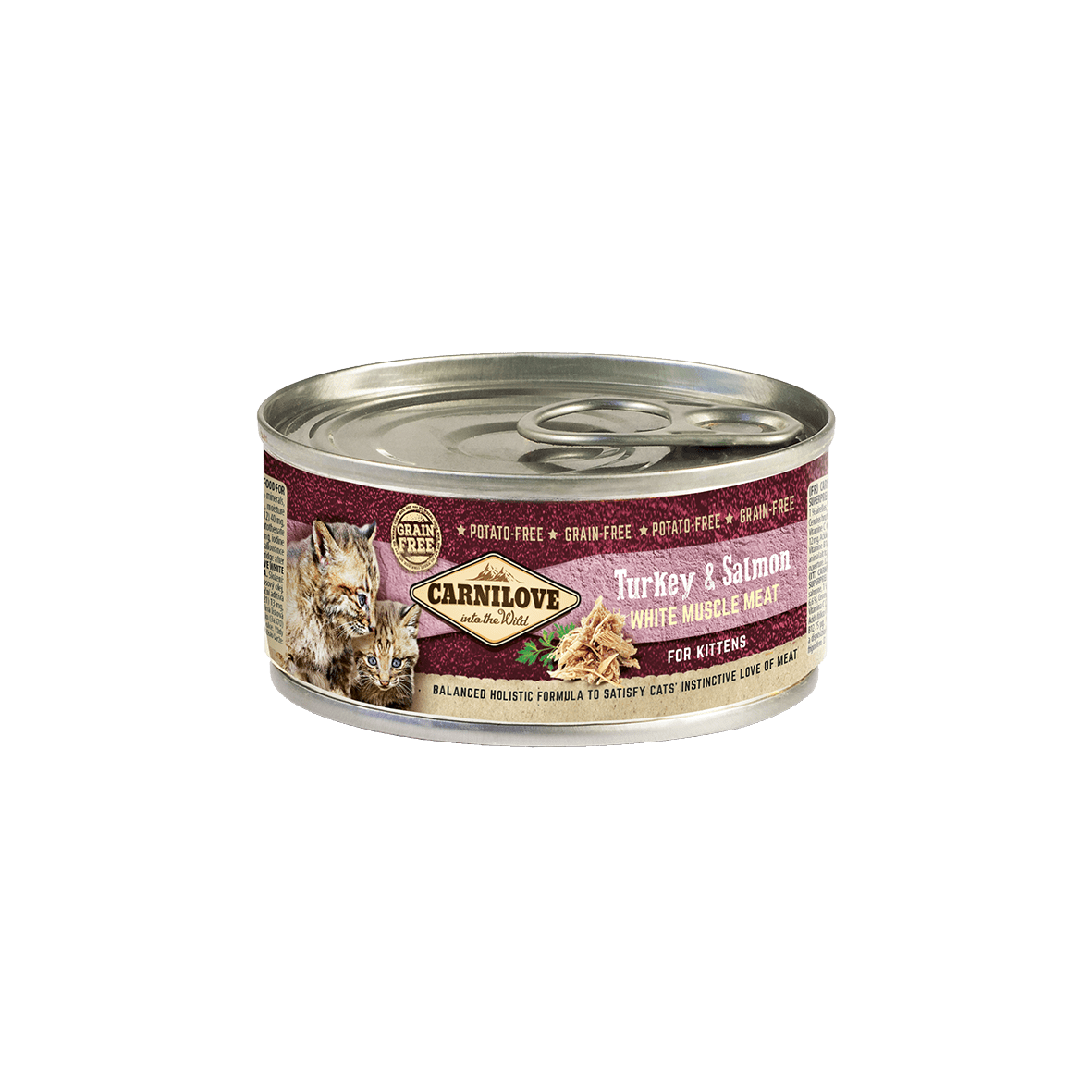 Carnilove Cat Turkey & Salmon kitten konserv kassipoegadele 100g - Image 1
