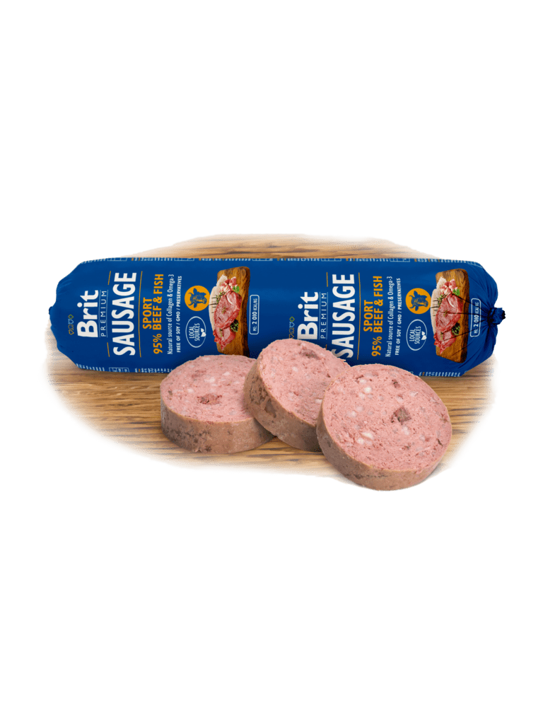 Brit Premium Sport Beef & Fish vorst koertele 800g