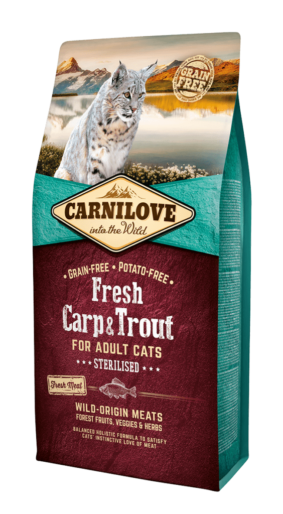 Carnilove Fresh Carp & Trout for Sterilised kassitoit 6 kg