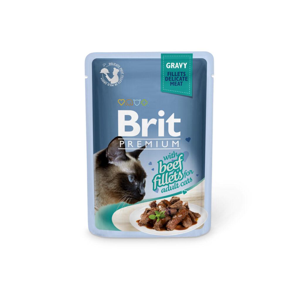 Brit Premium Delicate Beef Gravy märgtoit kassidele 85g pakend