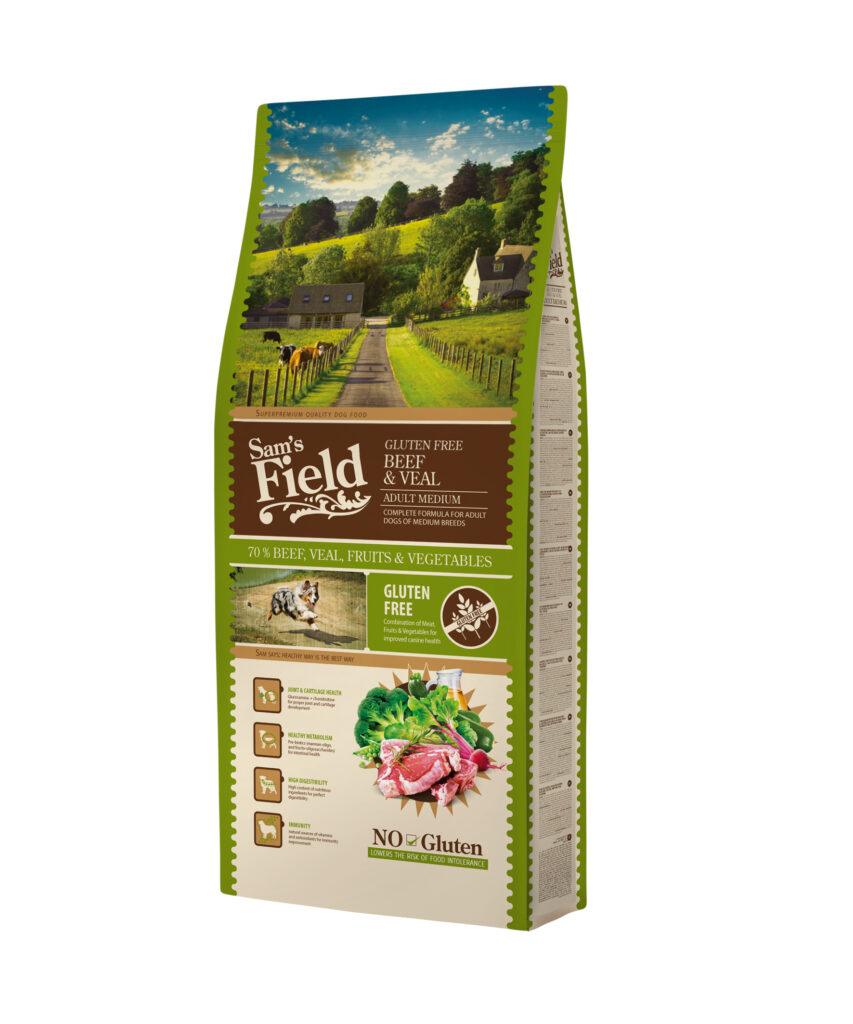 Sam’s Field Adult Medium Beef & Veal koeratoit 13 kg