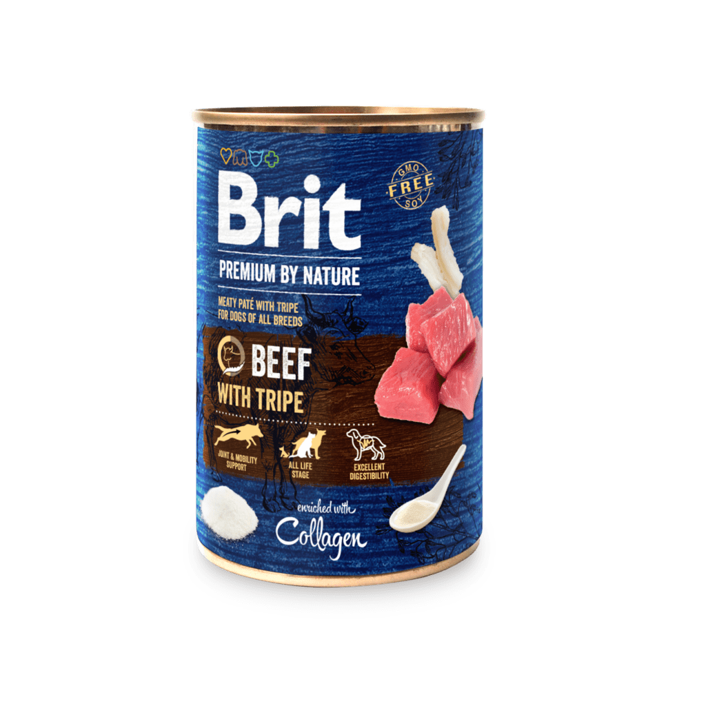 Brit Premium by Nature konserv Beef with Tripes koertele 800g