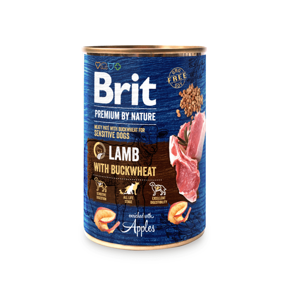 Brit Premium by Nature konserv Lamb with Buckwheat koertele 800g