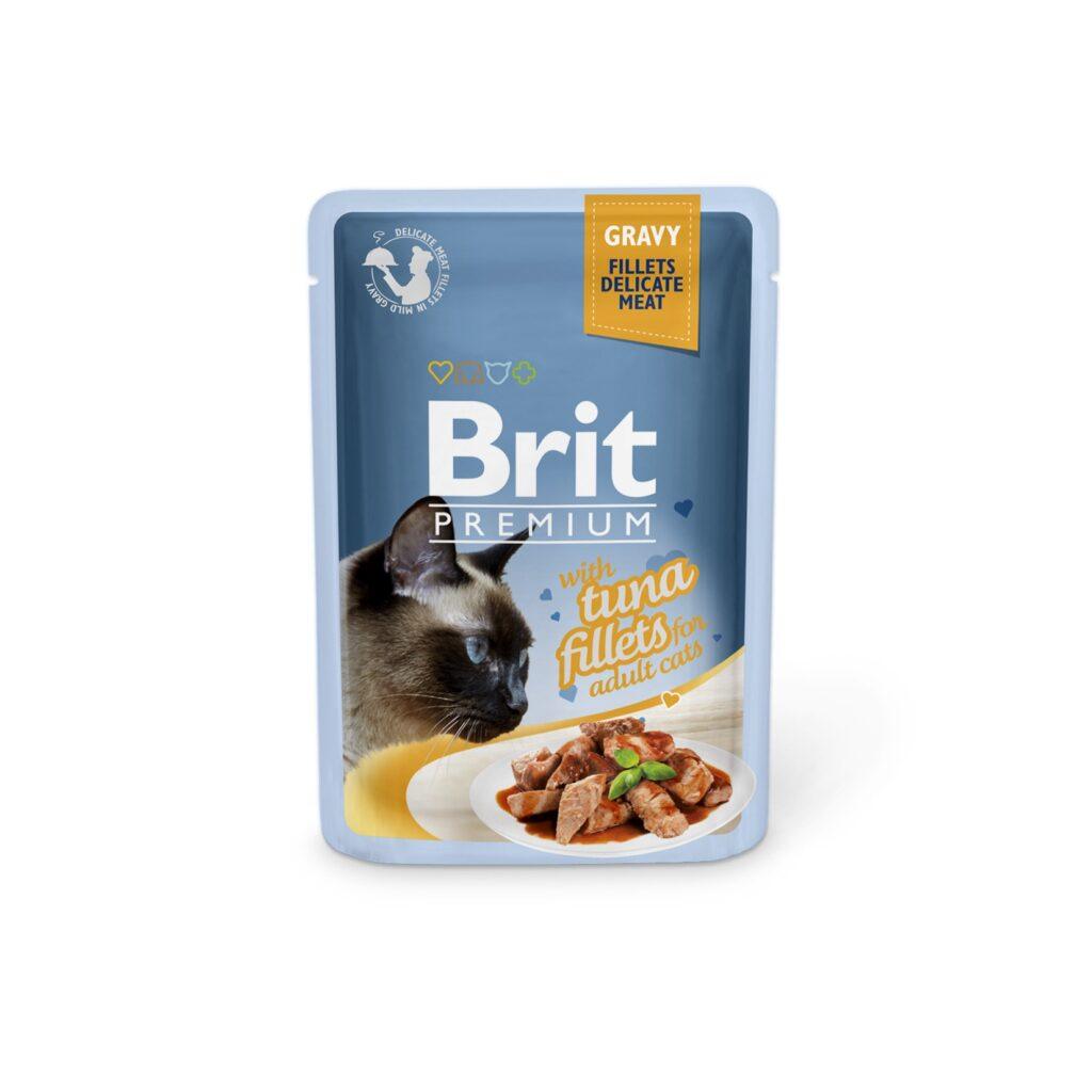 Brit Premium Tuna Fillets in Gravy märgtoit kassidele 85g pakend