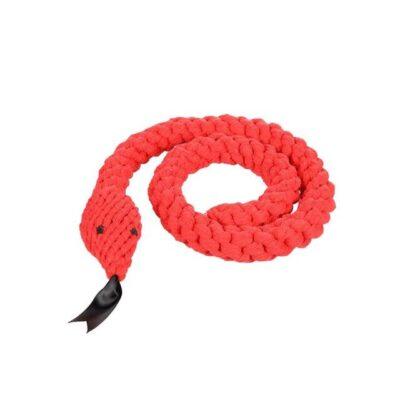 Flamingo koera mänguasi, punutud uss