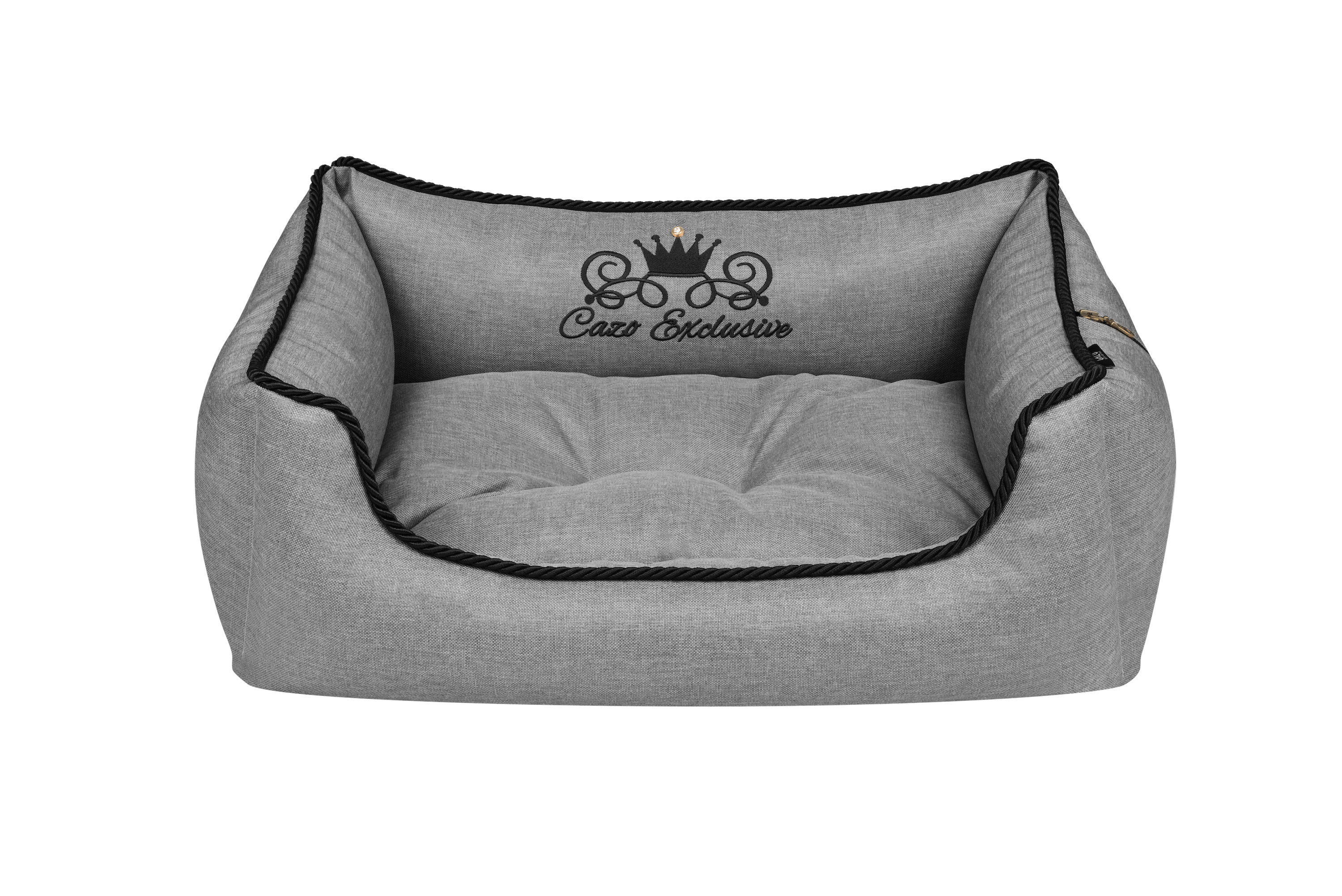 5902596534233.png Cazo Royal Line kollektsiooni halli värvi pesa koertele, 75x22x60cm - Image 1