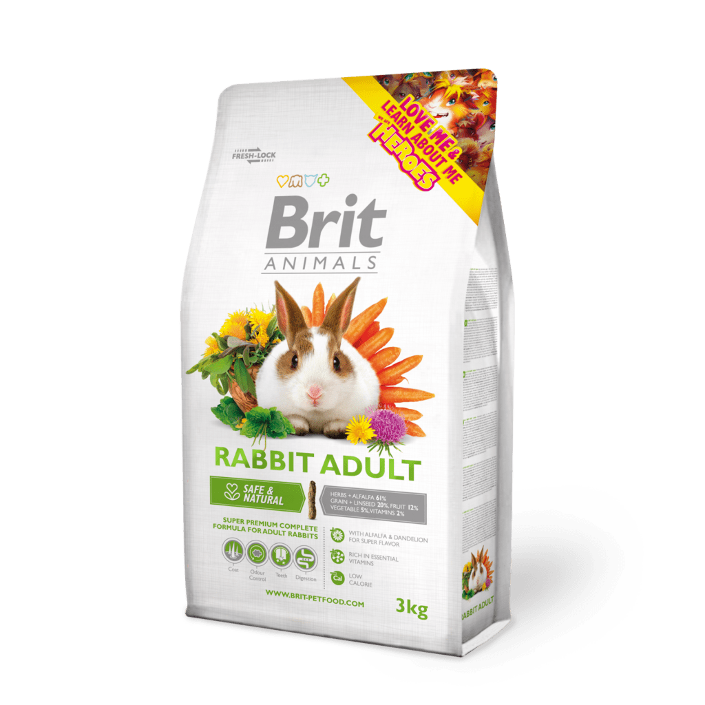 Brit Animals täissööt täiskasvanud küülikutele, 3 kg