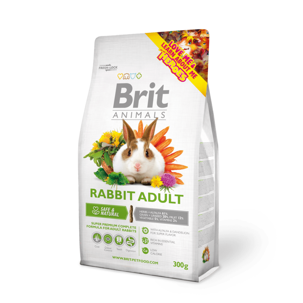 Brit Animals täissööt täiskasvanud küülikutele, 0,3 kg