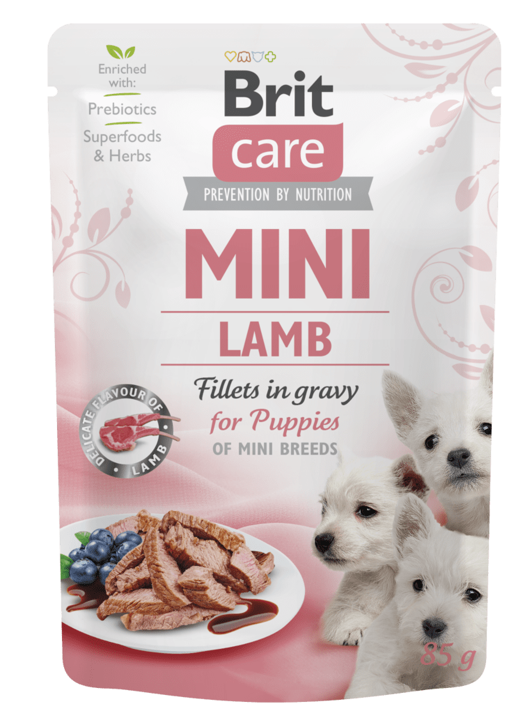 Brit Care superpremium-täissööt lambafileega minitõugu kutsikatele, 0,085 kg