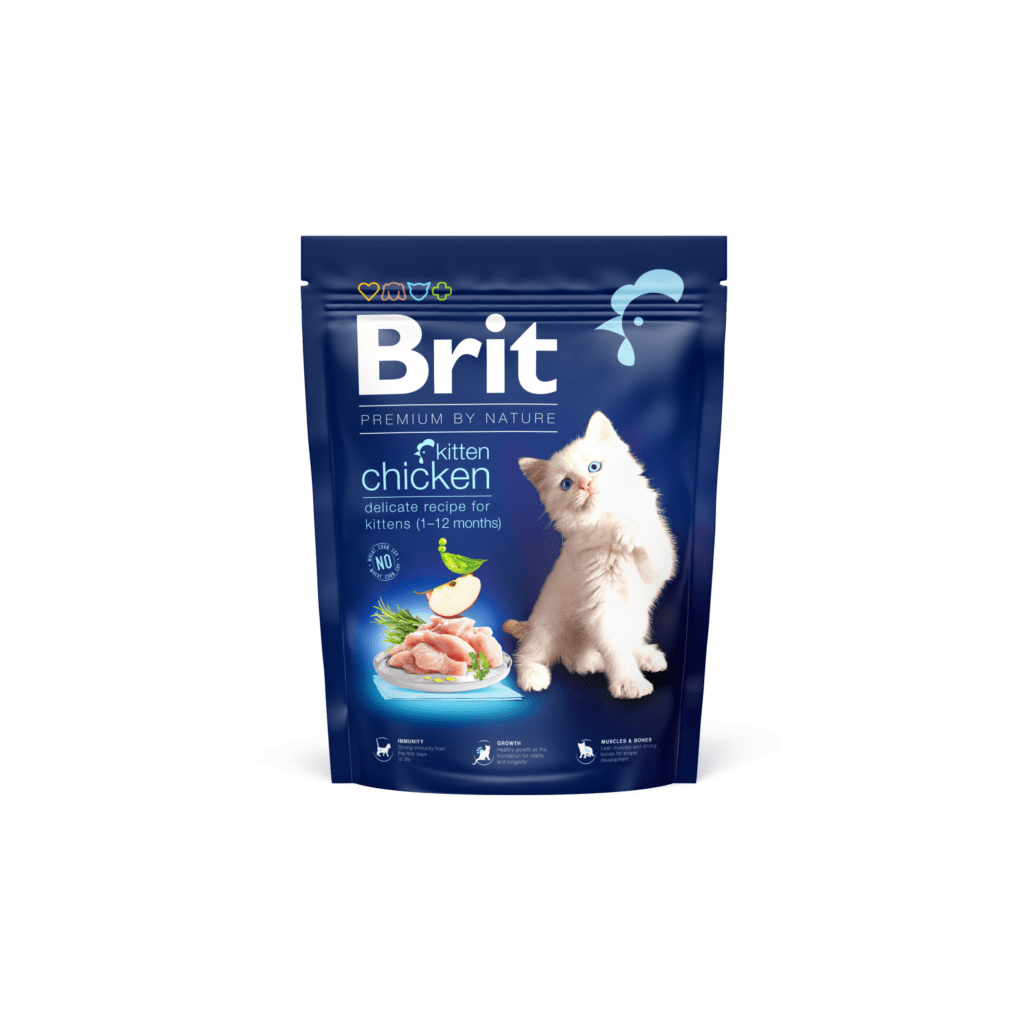 Brit Premium täissööt kanaga kassipoegadele, 0,3 kg