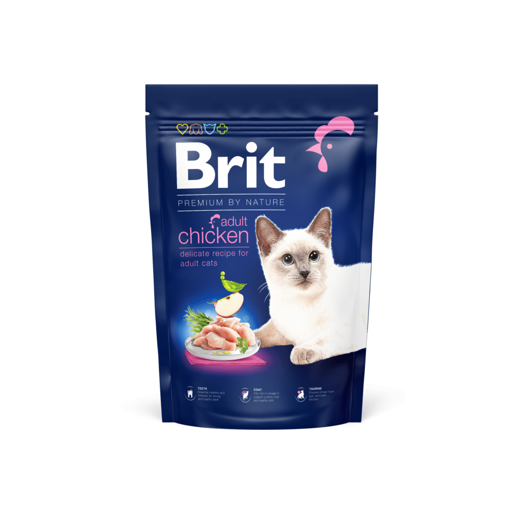 Brit Premium täissööt kanaga täiskasvanud kassidele, 1,5 kg