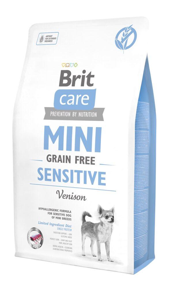 Brit Care Mini teraviljavaba täisväärtuslik toit tundliku seedimisega koertele hirvelihaga, 2 kg