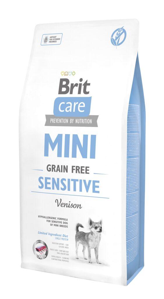Brit Care Mini teraviljavaba täisväärtuslik toit tundliku seedimisega koertele hirvelihaga, 7 kg