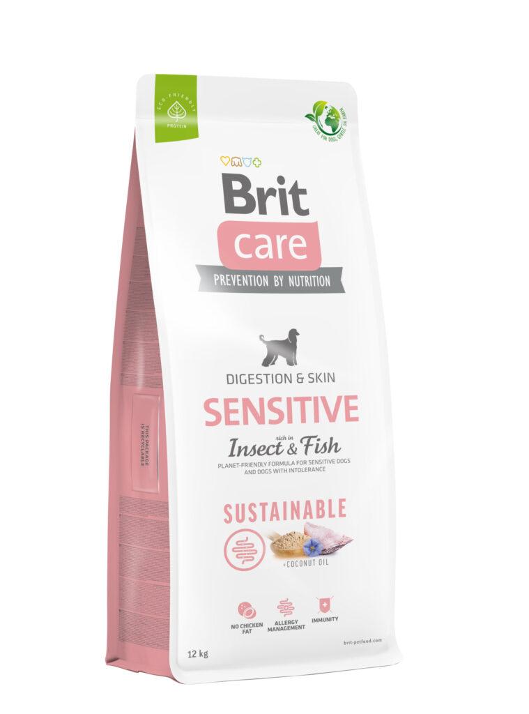 Brit Care täissööt kala ja putukatega tundliku naha ja toidutalumatuse all kannatavatele koertele, 12 kg