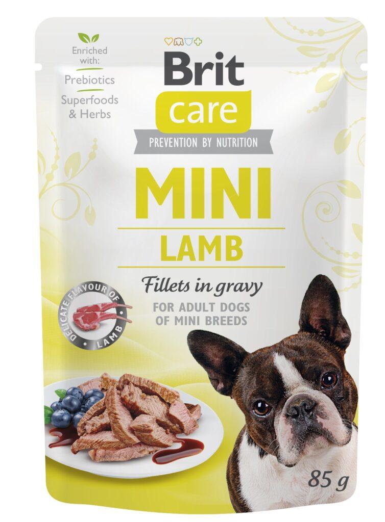 Brit Care superpremium-täissööt lambafileega minitõugu täiskasvanud koertele, 0,085 kg