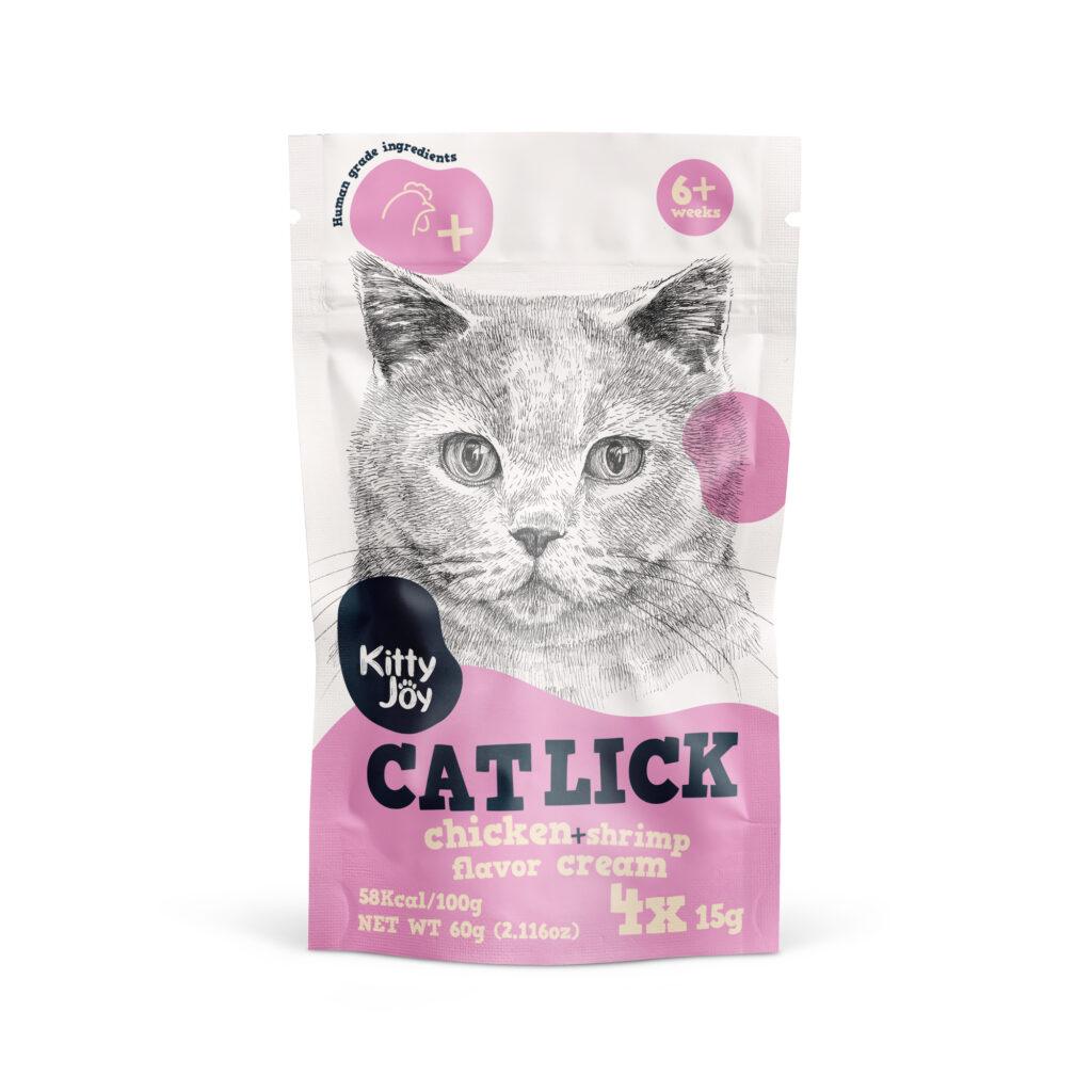 Kitty Joy Cat Lick kana ja krevetiga kassimaius 4x15g 0,06 kg