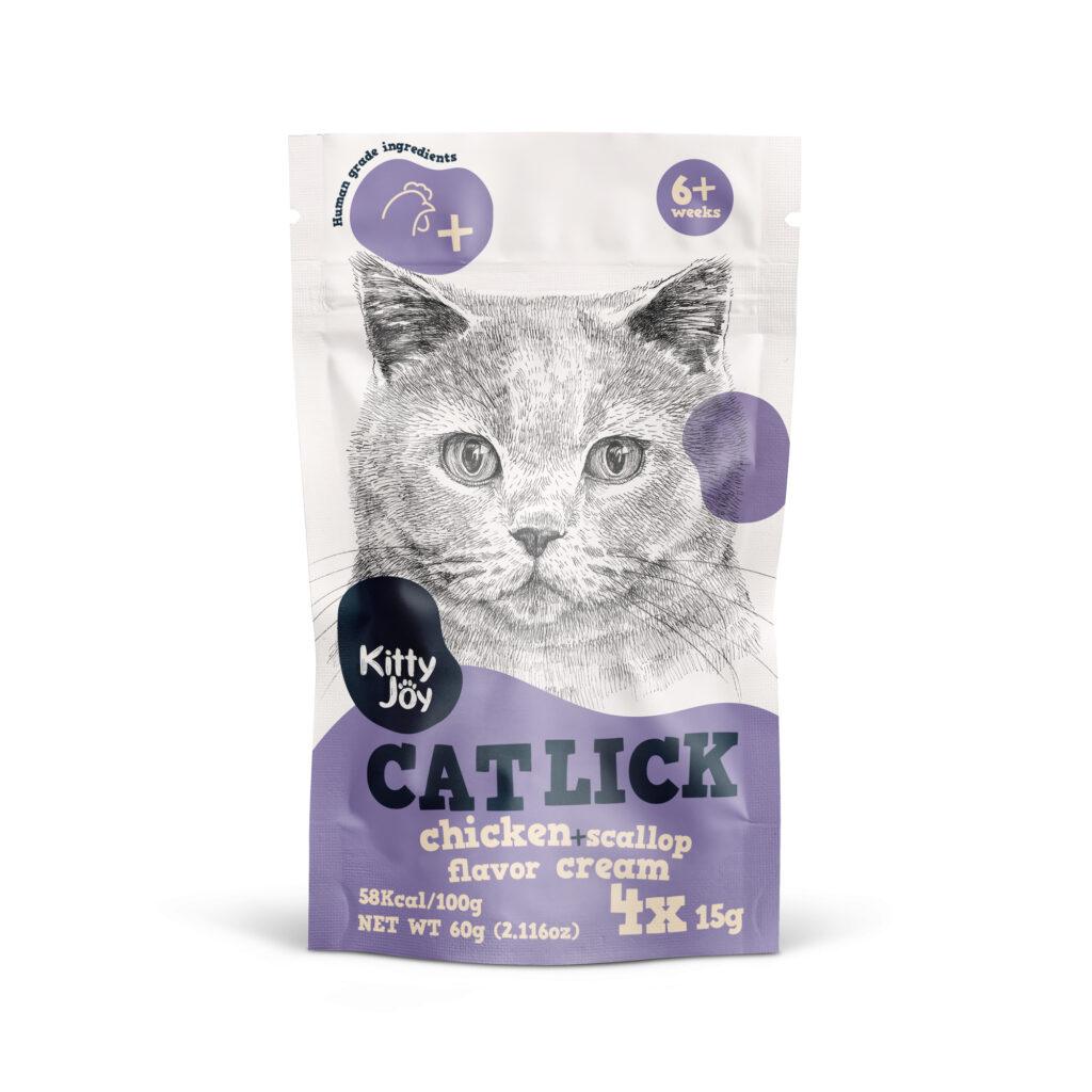 Kitty Joy Cat Lick kana ja kammkarbiga kassimaius 4x15g 0,06 kg