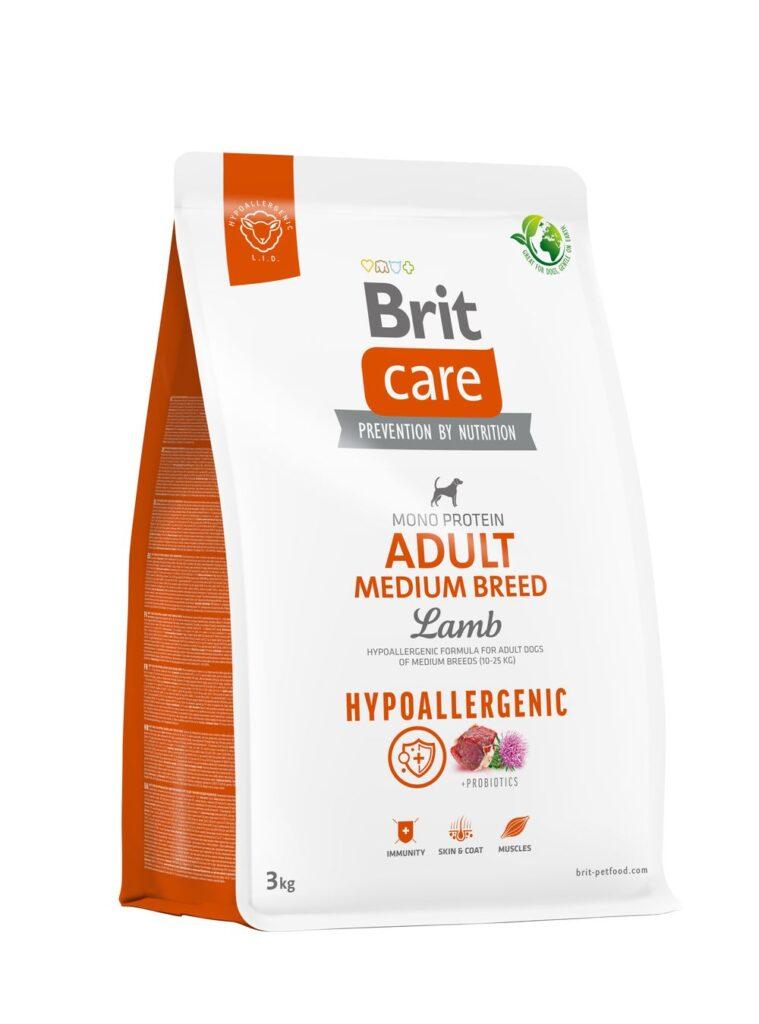 Brit Care Hypoallergenic Adult Medium Breed Lamb koeratoit 3 kg