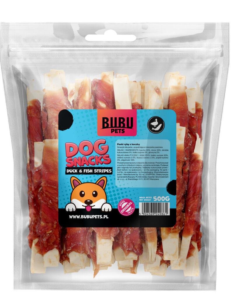 Bubu Pets koeramaius pardi ja kalaga ribad 500g 0,5 kg