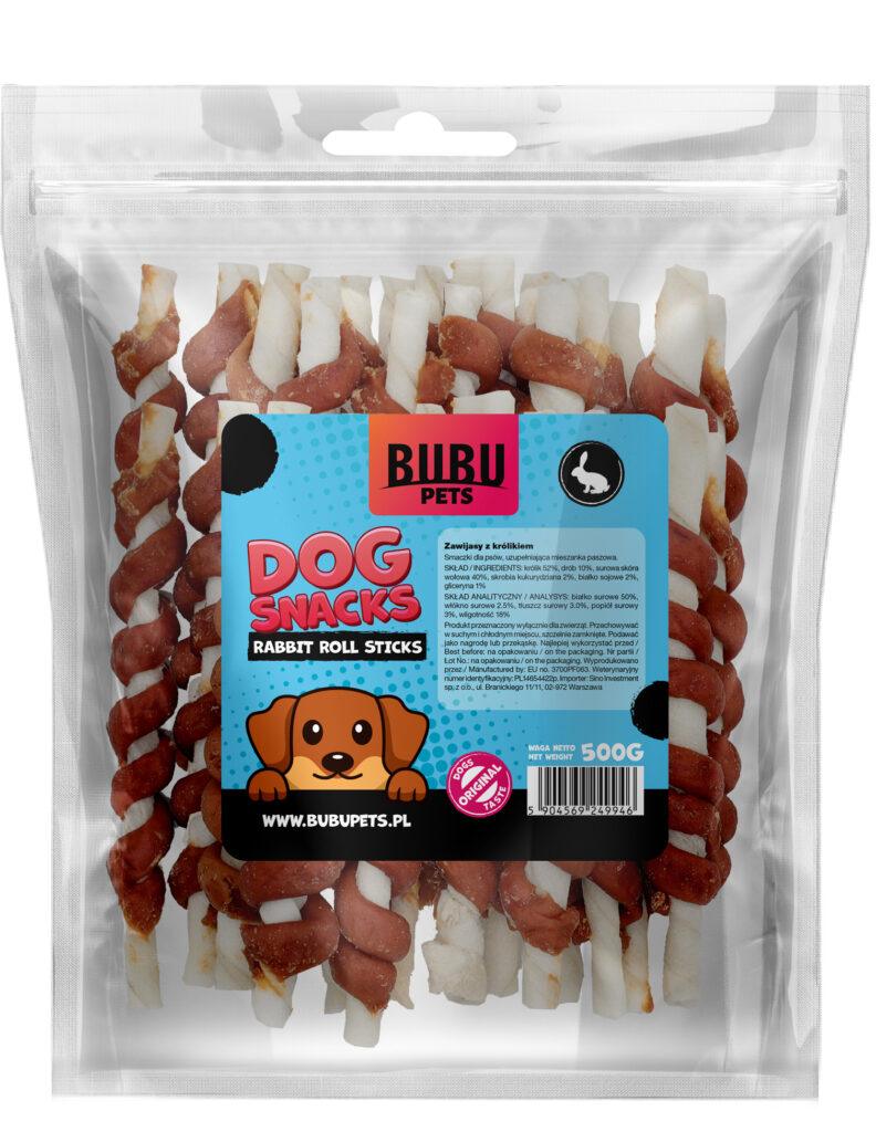 Bubu Pets koeramaius jäneseliharullid 500g 0,5 kg