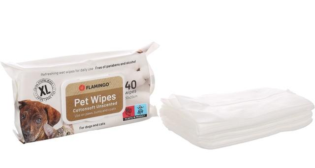 249724.jpg Flamingo Neutral niisked salvrätikud XL 40tk - Image 1