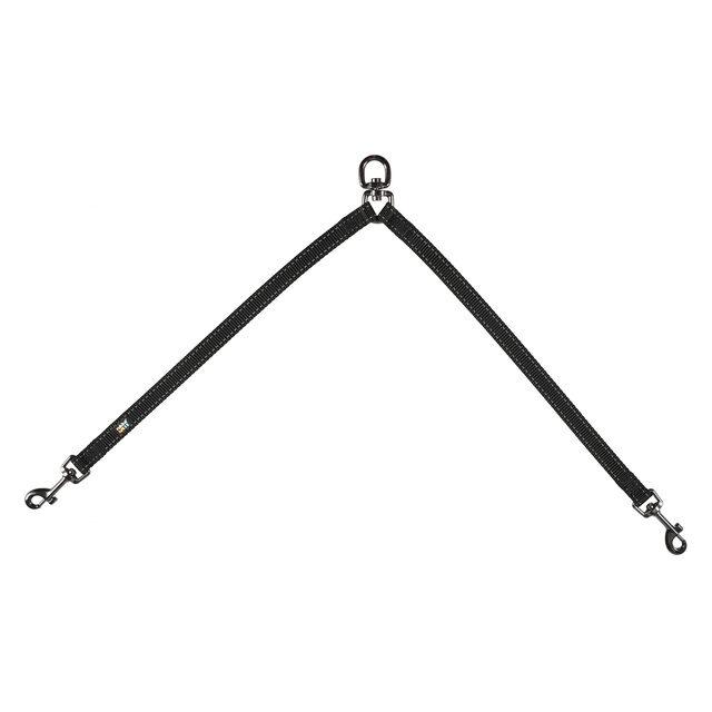 256699.jpg Rukka Bliss pöörlev rihmapikendus kahele koerale, S, must - Image 1