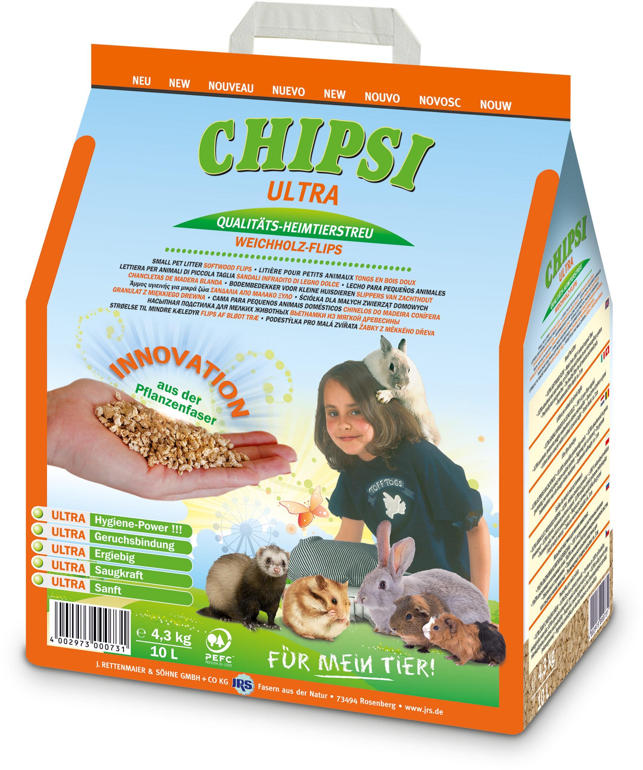 4002973000731.jpg Chipsi Ultra puidugraanulid 10L 4,3kg - Image 1