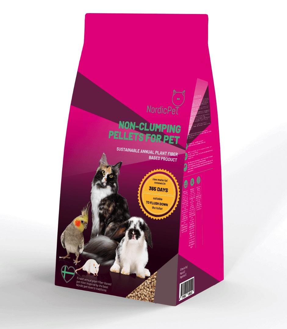 4779051690152.jpg NordicPet taimsest kiust granuleeritud allapanu lemmikloomale 5L - Image 1