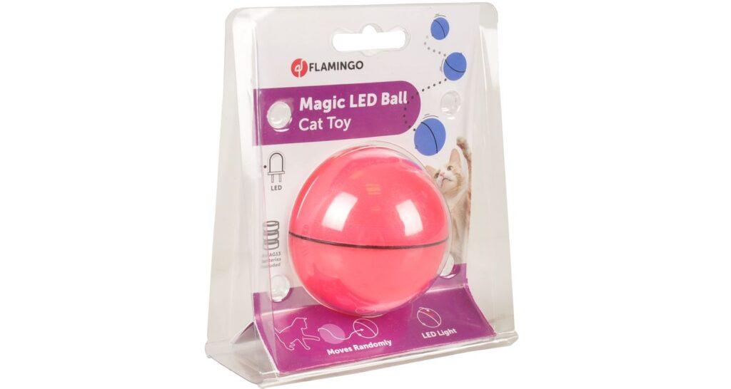 Flamingo Magic LED pall kassidele roosa 6,5cm