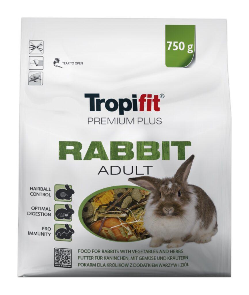 Tropifit Premium Plus Rabbit täissööt küülikutele 750g pakend