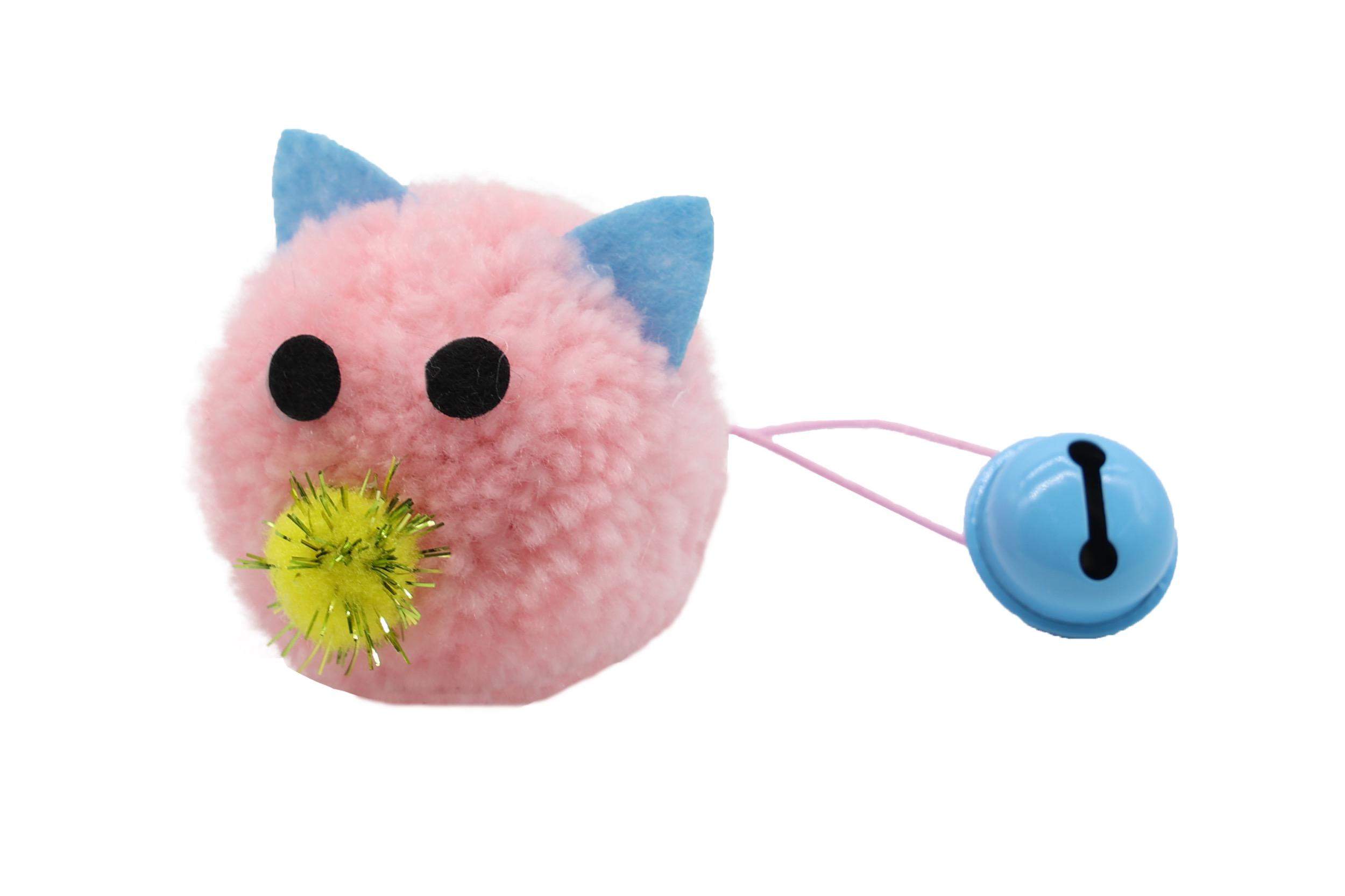 5905910451605.jpg Bubu Pets kassilelu pall kellukesega 5cm 1tk (assortii) - Image 1