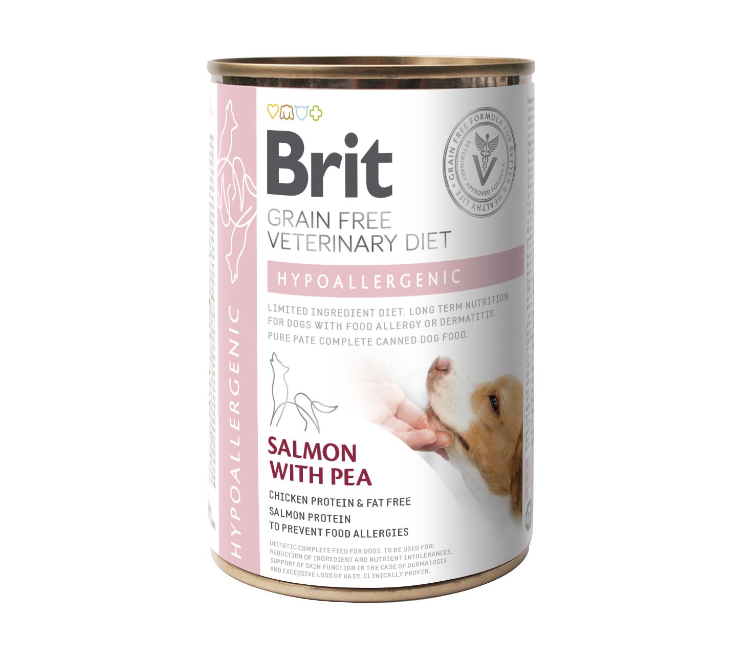 8595602535873.jpg Brit Veterinary Diet Hypoallergenic konserv koertele 400g - Image 1
