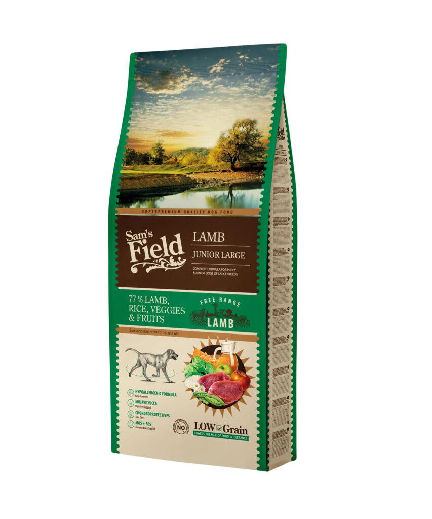 Sam’s Field Junior Large Lamb koeratoit 13 kg