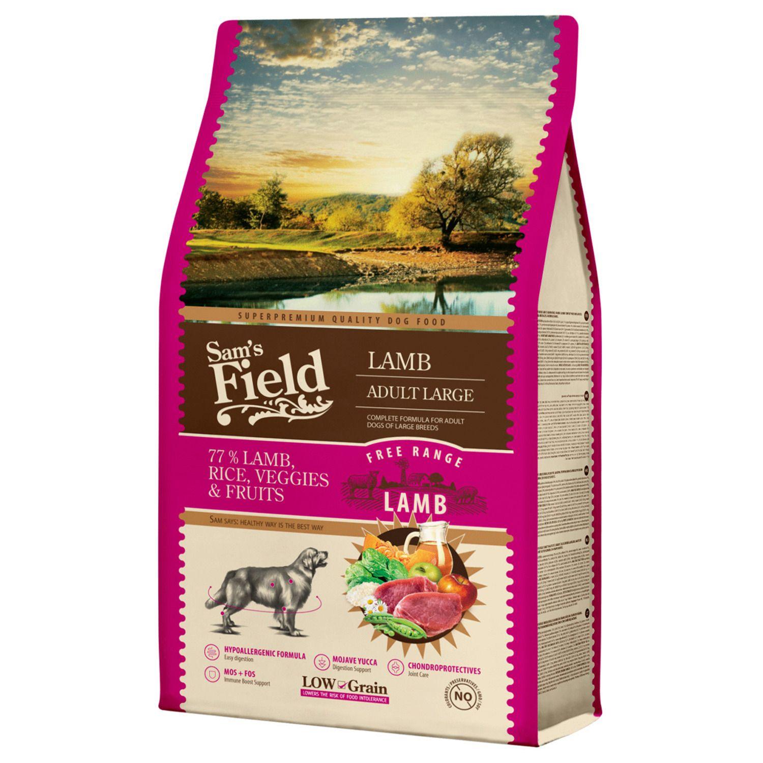 8595602551187.jpg Sam's Field Adult Large Lamb koeratoit 2,5 kg - Image 1