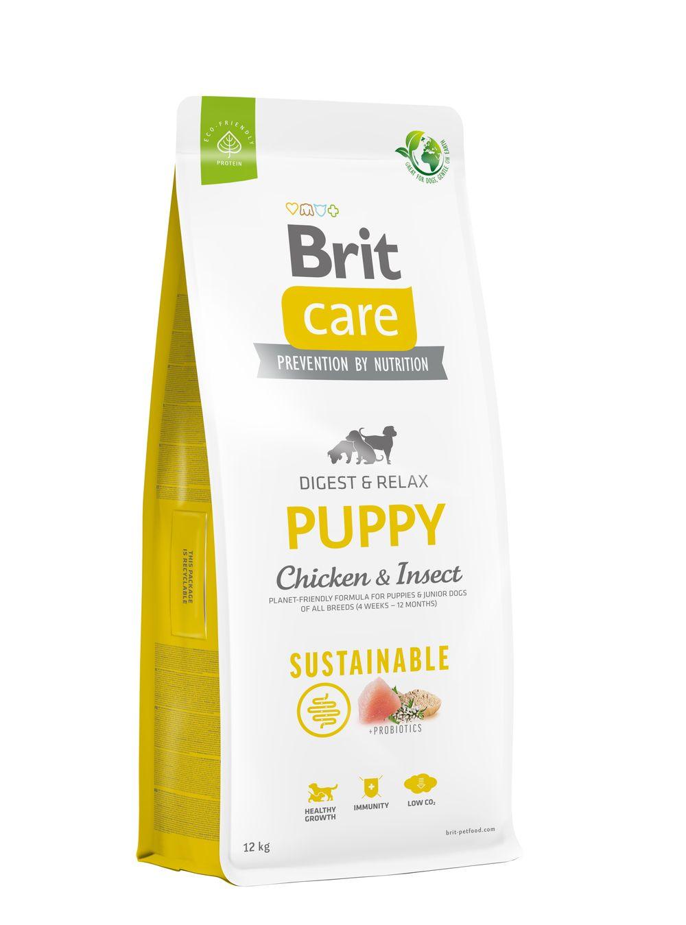 8595602558629.jpg Brit Care Sustainable Puppy Chicken & Insect koeratoit 12kg - Image 1