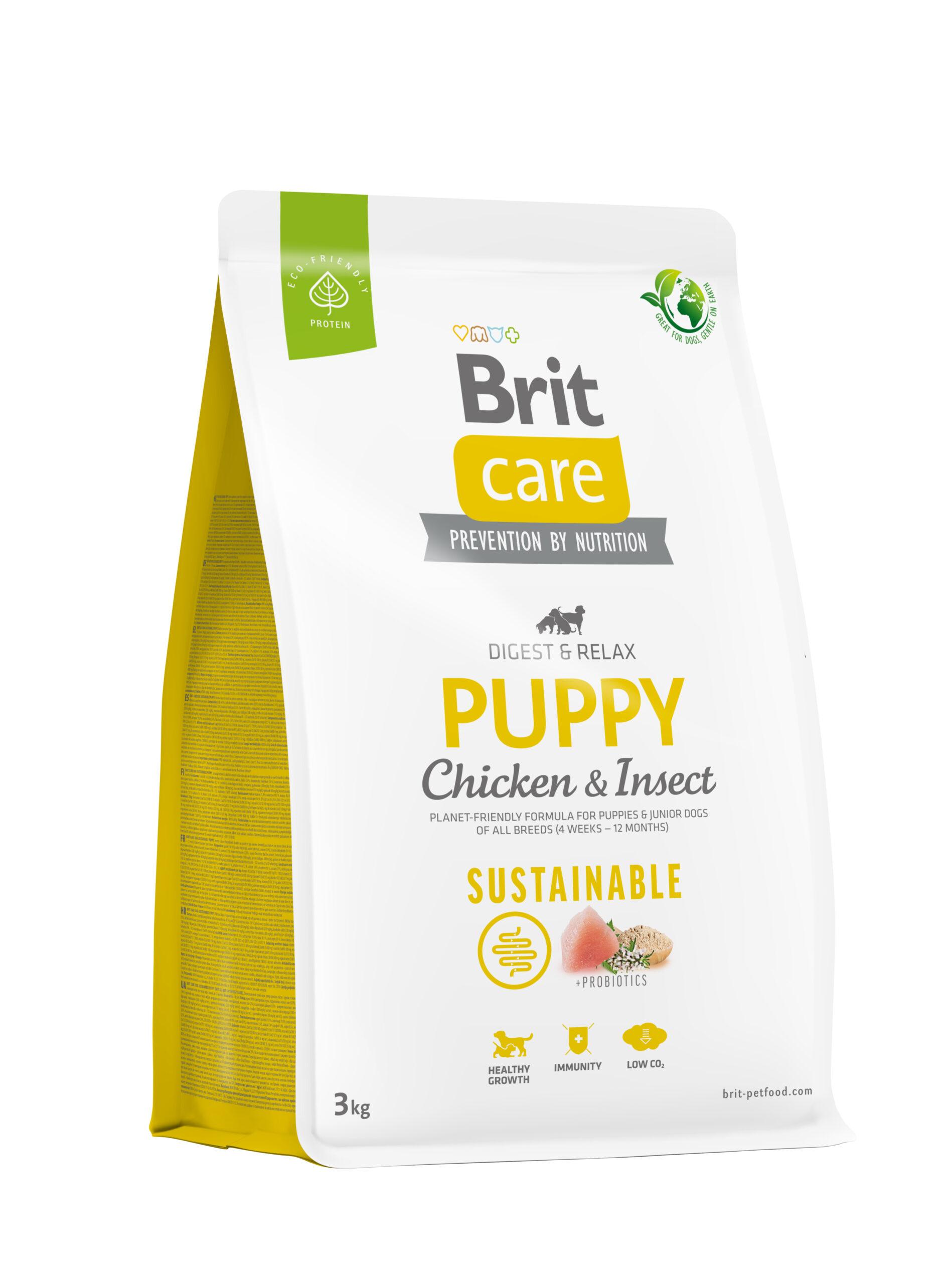 8595602558636.jpg Brit Care Sustainable Puppy Chicken & Insect koeratoit 3kg - Image 1