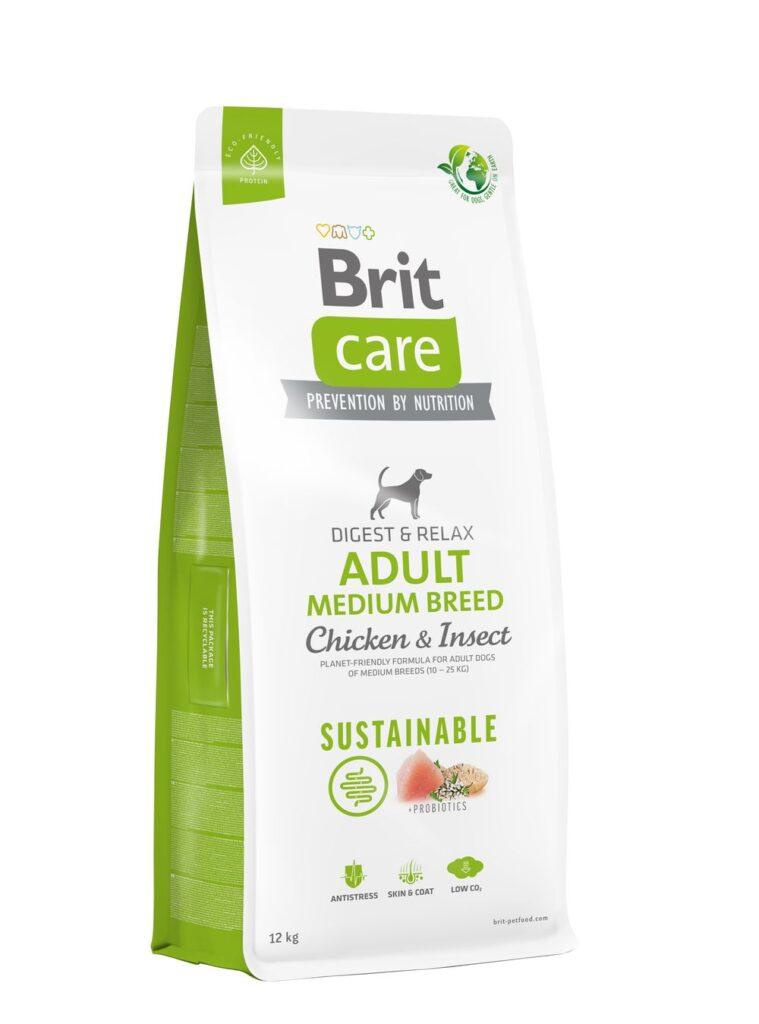 Brit Care Sustainable Adult Medium Breed Chicken & Insect koeratoit 12 kg