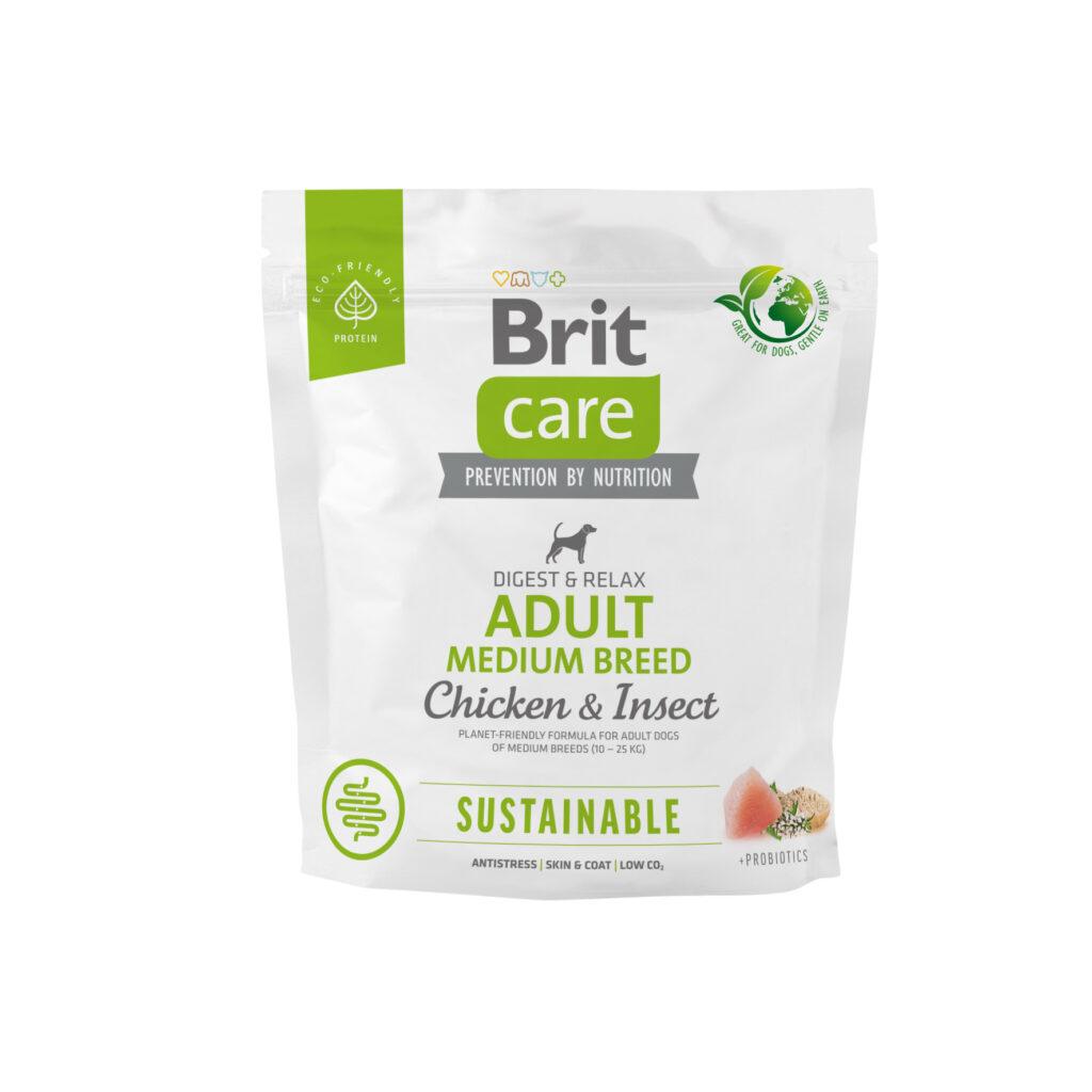 Brit Care Sustainable Adult Medium Breed Chicken & Insect koeratoit 1 kg