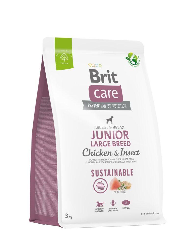 Brit Care Sustainable Junior Large Breed Chicken & Insect koeratoit 3 kg