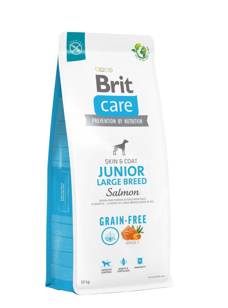 Brit Care Grain-Free Junior Large Breed Salmon koeratoit 12 kg