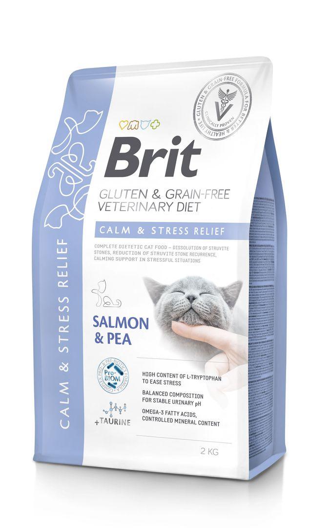 8595602559862.jpg Brit Veterinary Diet Calm & Stress Relief erisööt kassidele 2kg - Image 1