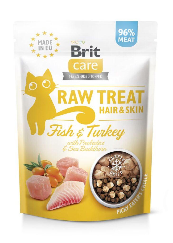 Brit Care Raw külmkuivatatud maius Hair & Skin kassidele 40 g